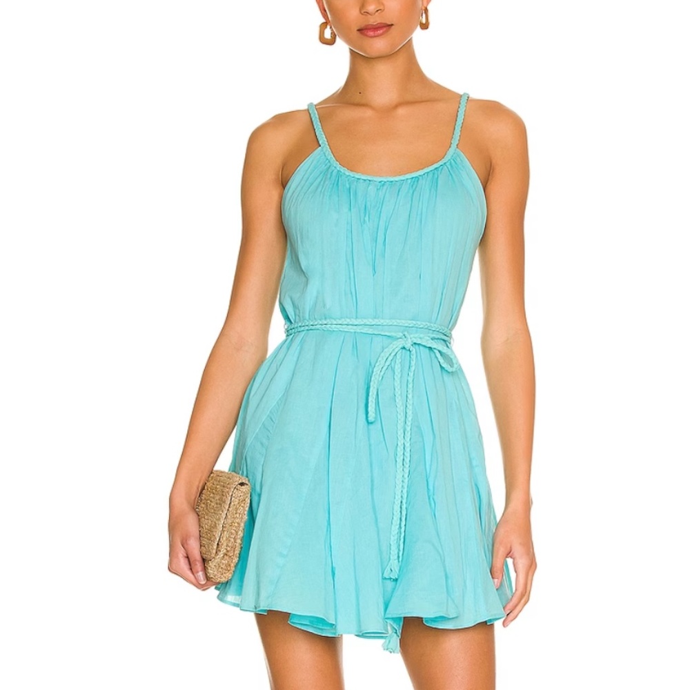 Alice + Olivia Light Aqua Blue Mini Dress